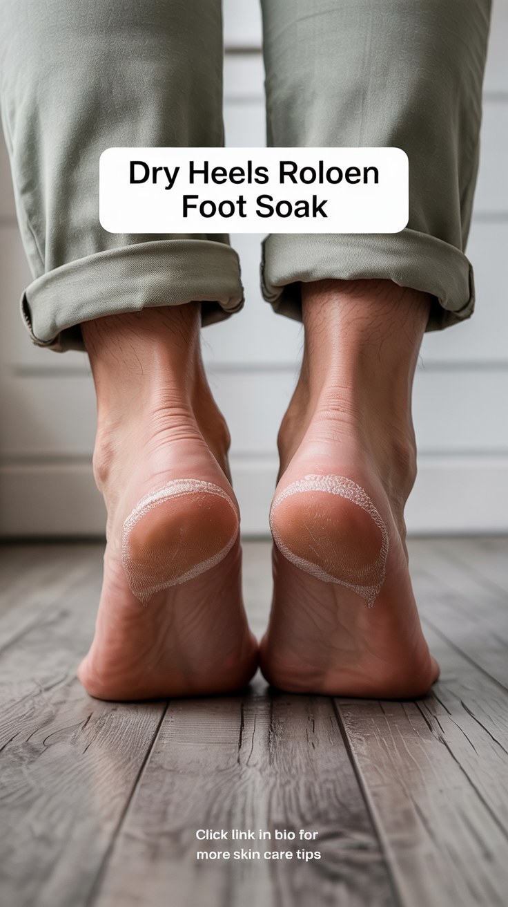 Natural Dry Heels Roloen Foot Soak Recipe for Cracked Heel Relief