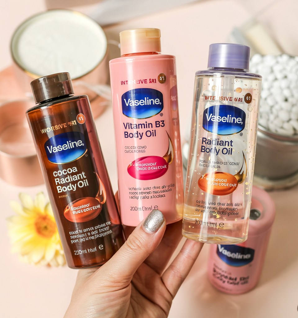 Best Vaseline Body Oil for Glowing Skin: Cocoa, Vitamin B3 & Radiant Formulas