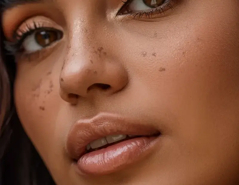 Bronzy glowing makeup tutorial with winged liner for medium skin tones