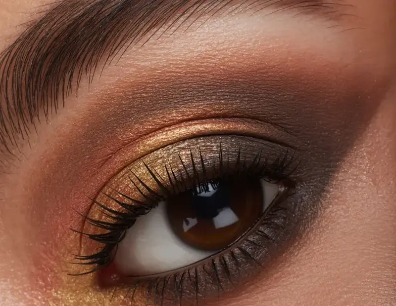 Bronze Smokey Eye Makeup for Fall | Holiday Party Glam Look